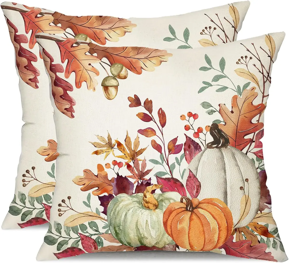 DFXSZ Fall Pillow Covers 18×18 inch Set of 2