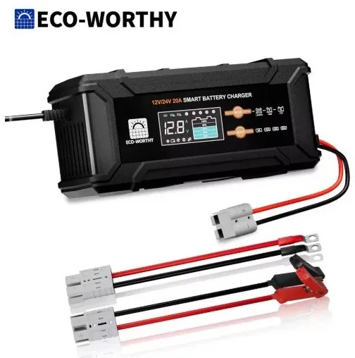 ECO-Worthy 12V/24V 20A Smart Battery Charger