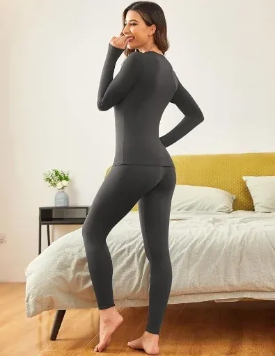 Ekouaer Thermal Underwear for Women 2-Piece