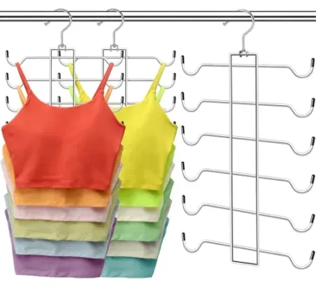 2-Pack Clodspac Metal Tank Top Hanger w/ 360° Swivel (24 Hooks)