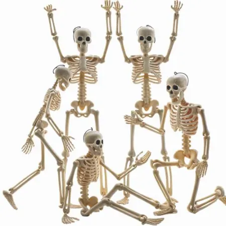 5-Piece Feir 16" Skeletons Halloween Decorations