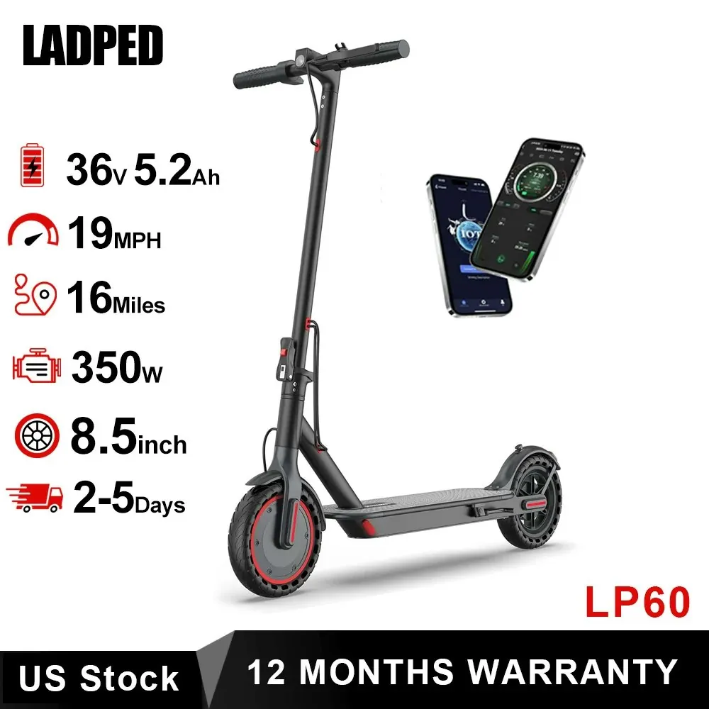 AovoPro Ladped LP60 350W 8.5" Folding Electric Scooter