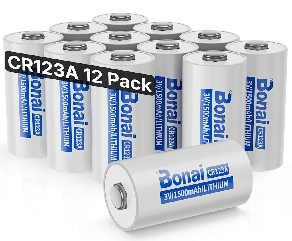 Bonai CR123A 3V Lithium Battery 12-Pack