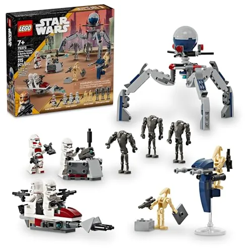 LEGO Star Wars: The Clone Wars - Clone Trooper & Battle Droid Battle Pack (75372, 215-Piece)
