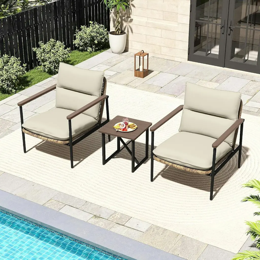 Happatio 3-Piece Outdoor Furniture Conversation Set