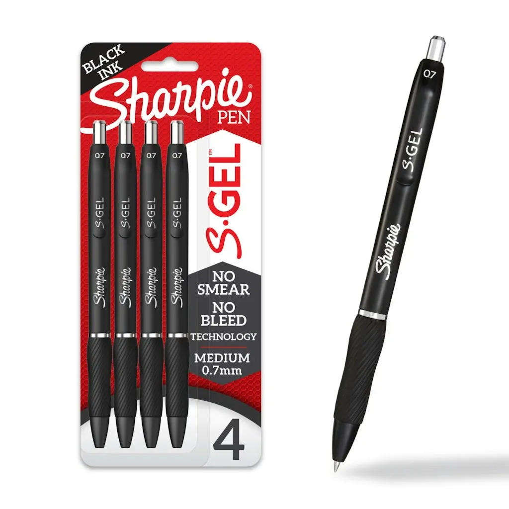 Sharpie 4 Count S-Gel Medium Point Gel Pens