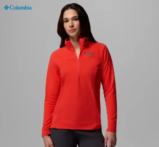 Columbia Women's Lake Aloha Half Zip Fleece Pullover Poppy Red