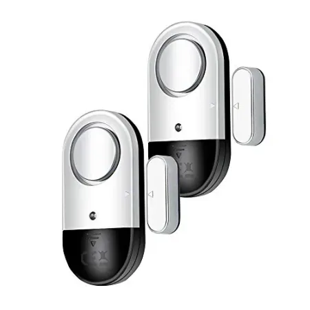 2-Pack Flyoukki 120dB Door & Window Open Alarm Sensor