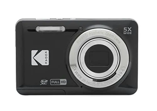 Kodak Pixpro Friendly Zoom FZ55-BK 16MP Digital Camera with 5X Optical Zoom 28mm Wide Angle and