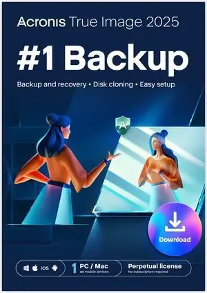 Acronis True Image 2025 - 1 Device, Perpetual License [Digital Download]
