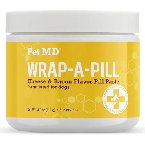 Pet MD Wrap A Pill Cheese & Bacon Flavor Pill Paste for Dogs, 4.2 oz
