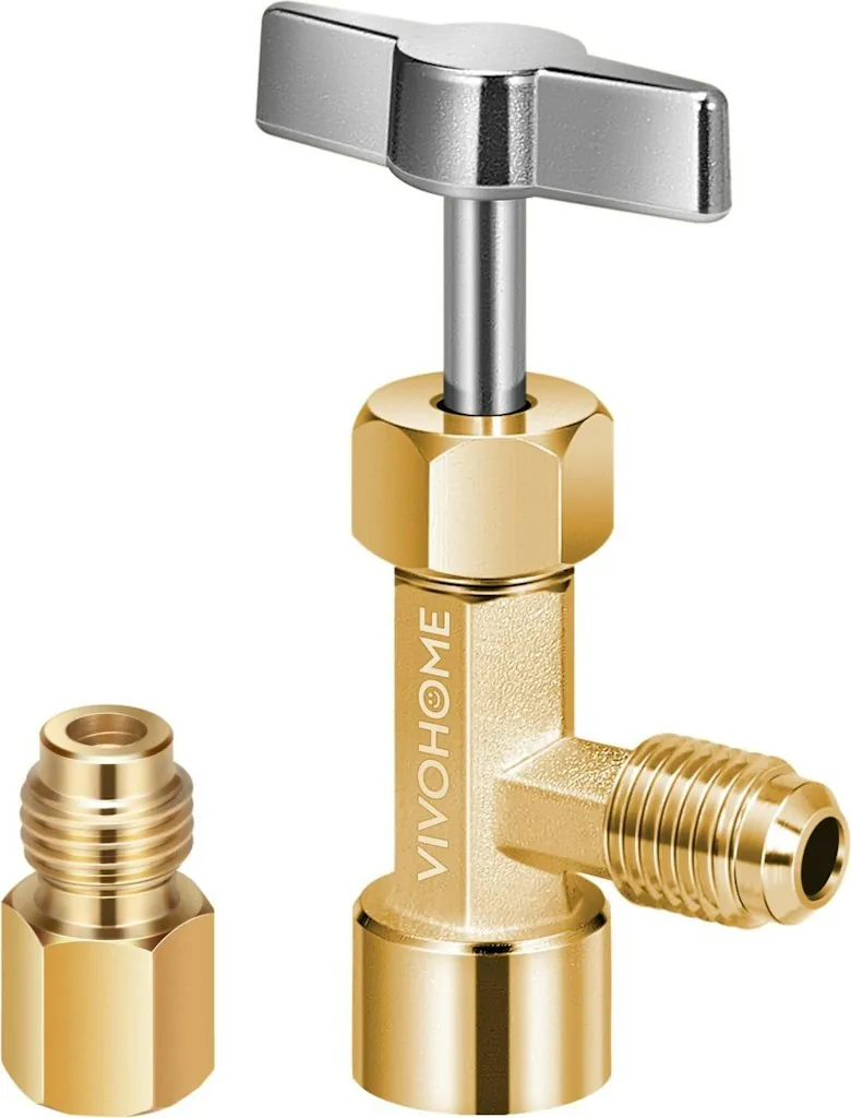 Vivohome R134a Can Tap Valve Puncture Style w/ Tank Adapter