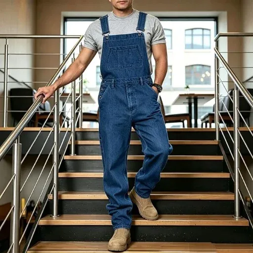 Big & Tall Mens Denim Overalls