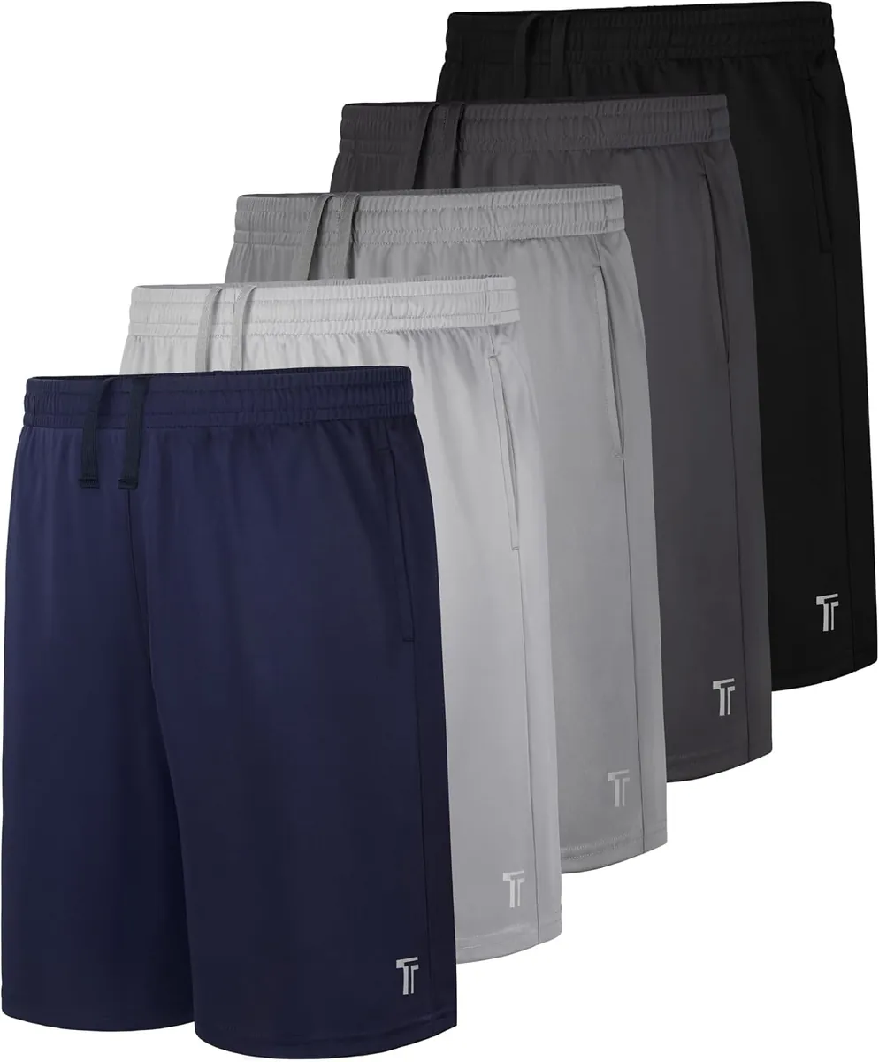 Tuliara Boys Athletic Shorts 5-Pack