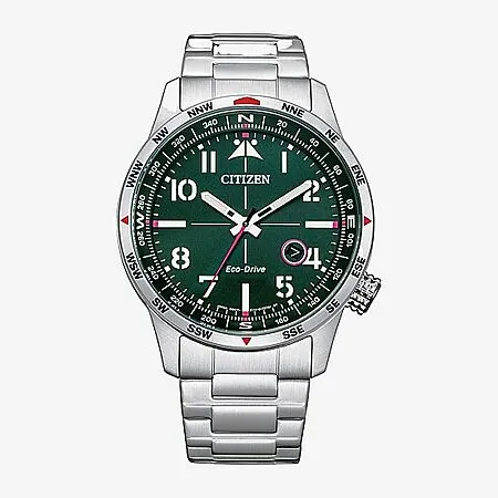 43mm Citizen Men's Eco-Drive Watch w/ Stainless Steel Bracelet