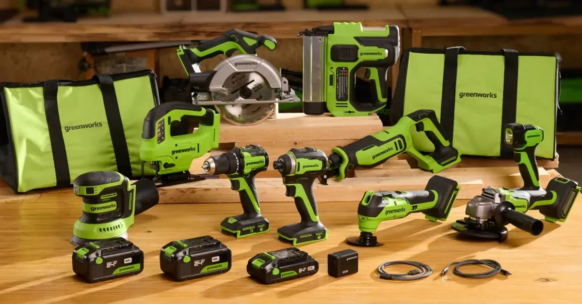 Greenworks 24V Brushless Cordless 10-piece Power Tool Combo Kit