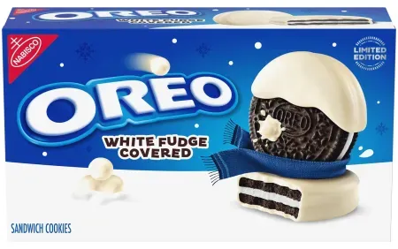 OREO White Fudge Covered Chocolate Sandwich Cookies (8.5oz) + $0.50 Walmart Cash