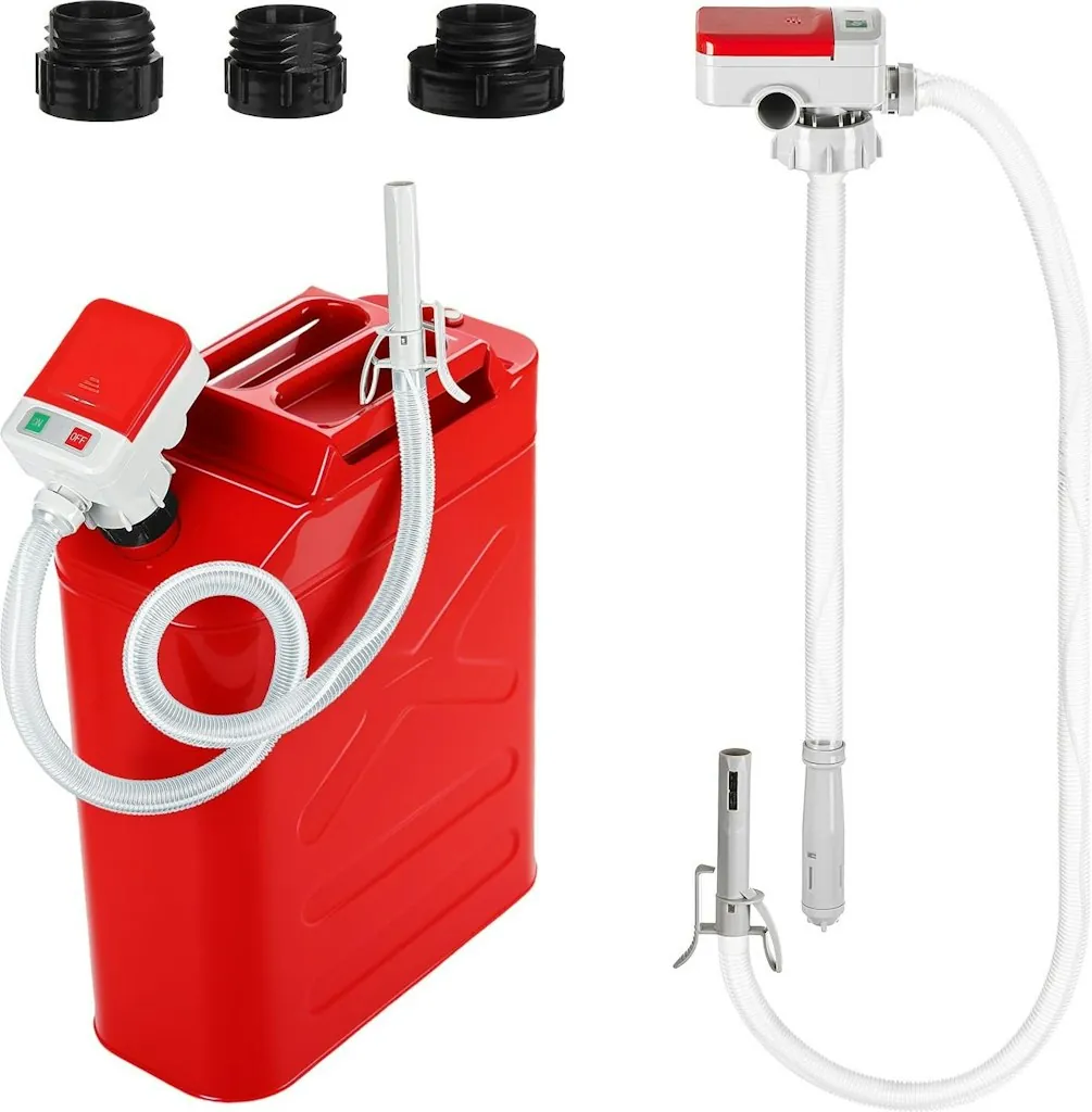 Kemimoto Battery Powered Portable Fuel Transfer Pump w/ 35" Hose