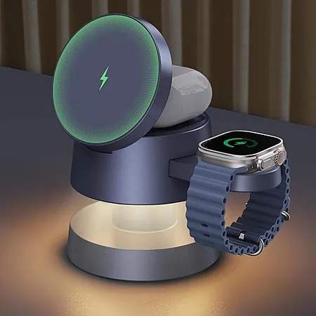 iVANKY 4-in-1 Wireless Charging Station w/ Night-Lamp