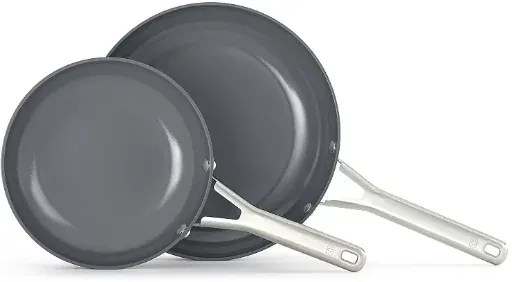 2-Piece Calphalon Ceramic Nonstick Frying Pan Set (8" & 10")