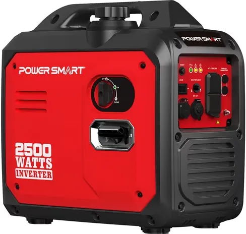 PowerSmart 2500W Portable Inverter Gas Generator Super Quiet for Camping