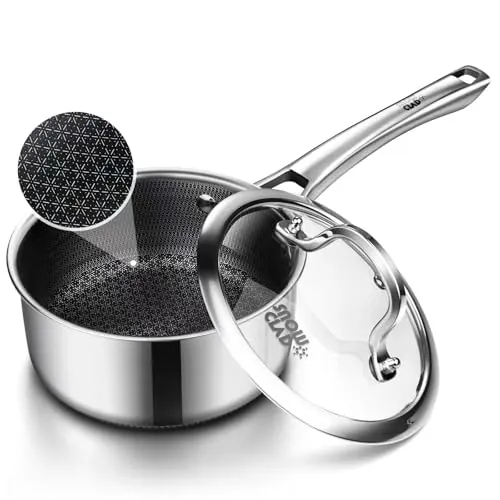 Snowclad 1.5-Quart Hybrid Nonstick Saucepan with Lid