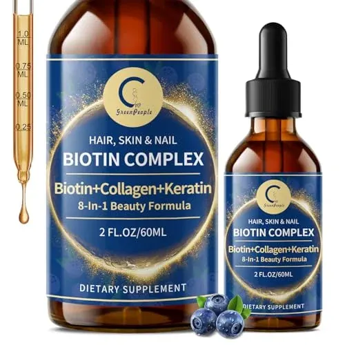 Biotin & Collagen Liquid Drops for Skin, Hair & Nail Growth