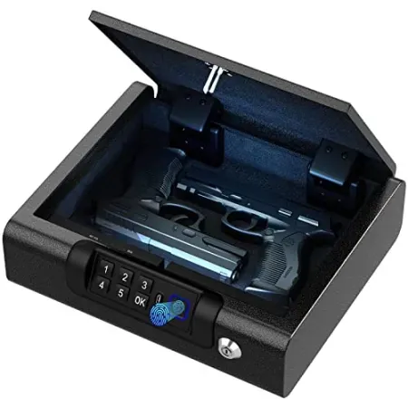 Billconch 3-Ways Safe Box w/ Fingerprint / Keypad / Key Lock