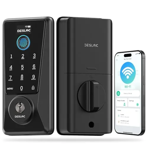 DESLOC WiFi Fingerprint Smart Keypad Door Lock D110 Plus