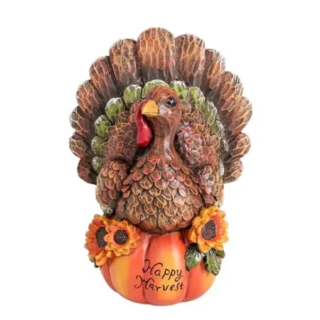 Xintim Thanksgiving Table Decor Turkey Figurine