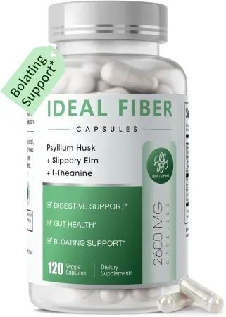 120-Count iMATCHME 1500mg Psyllium Husk Powder Fiber Supplement Capsules