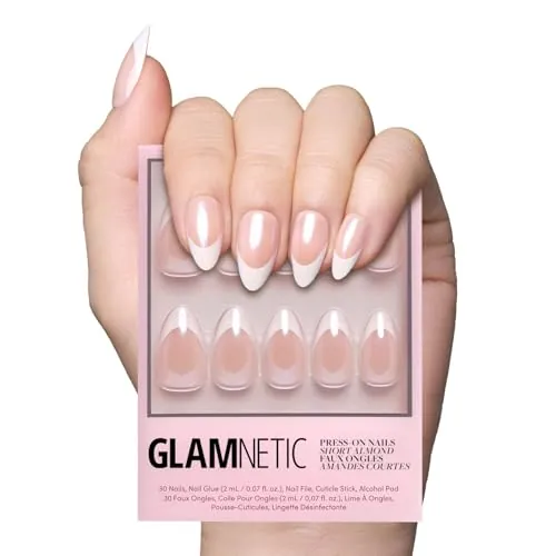 Glamnetic Press On Nails Short Almond 30 Pc