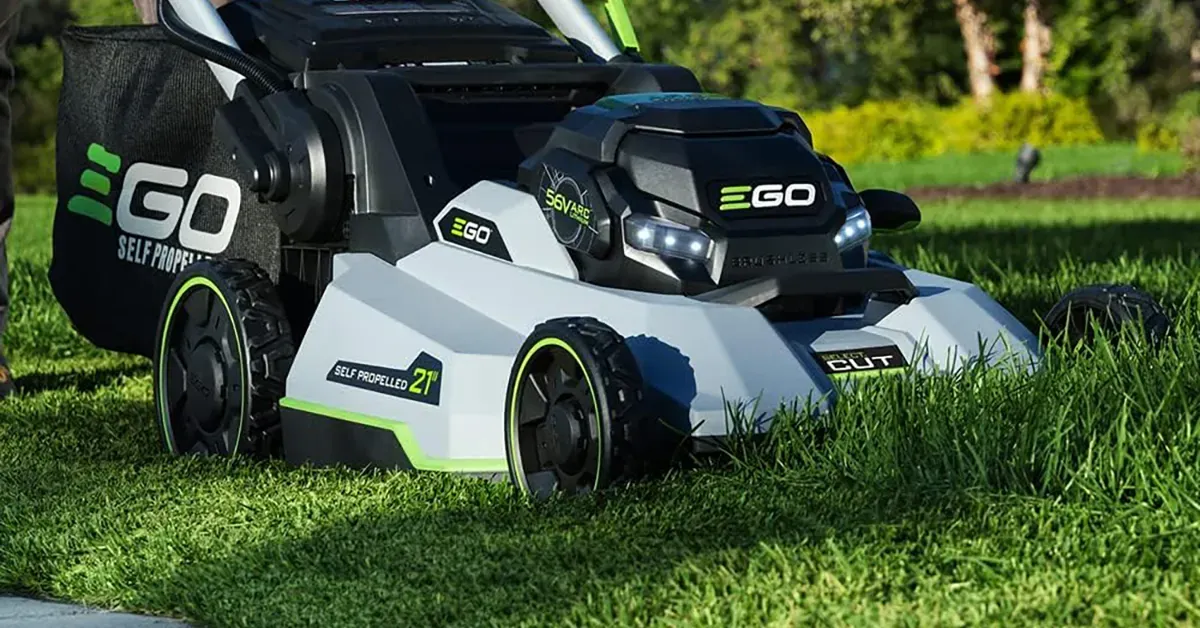 EGO’s 21-inch Select Cut and Touch Drive cordless electric mower + 2x 4.0Ah batteries bundle hits new