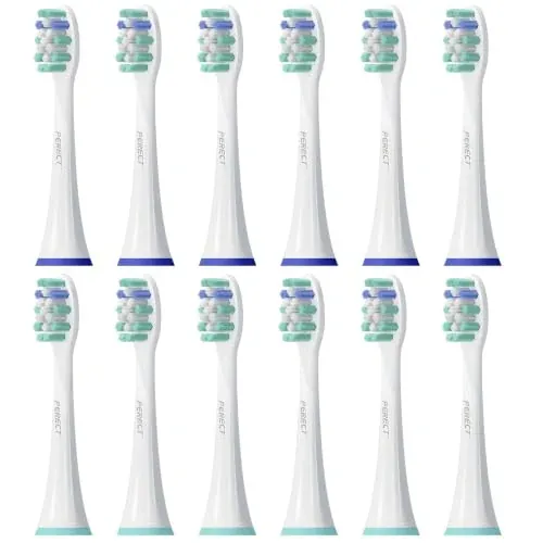 PERECT Replacement Toothbrush Heads for Philips Sonicare, 12 Pack