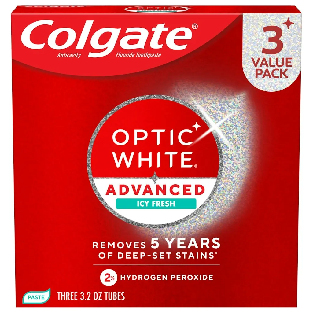 Colgate Optic White Advanced Hydrogen Peroxide Toothpaste 3-Pack