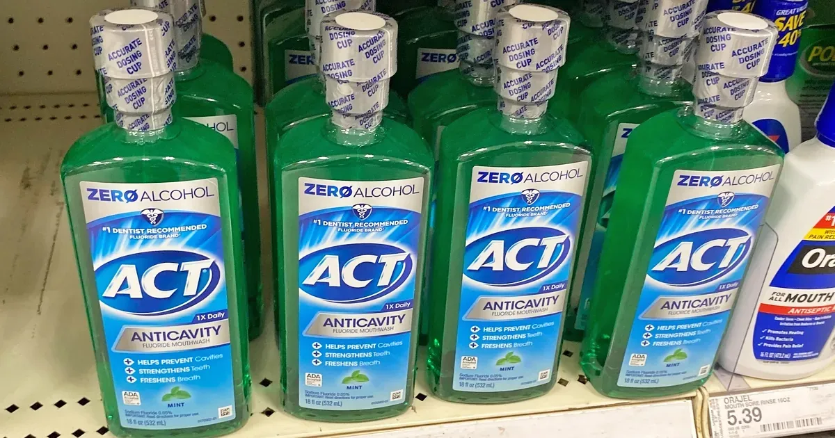ACT Anticavity Fluoride Mouthwash 18oz 2-Pack