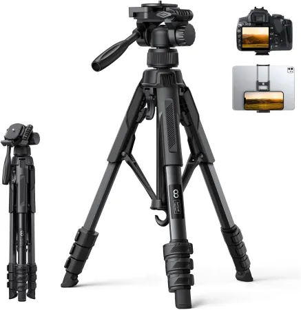 Lamicall 67" Camera Tripod with Rapid Leg Deployment