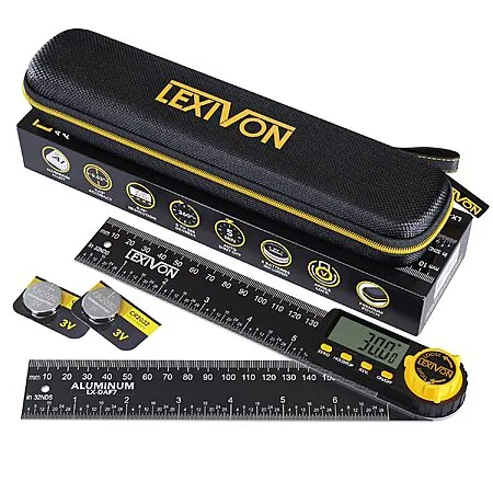LEXIVON Digital Angle Finder Gauges: 5" (LX-DAF5) $17, 7" (LX-DAF7)
