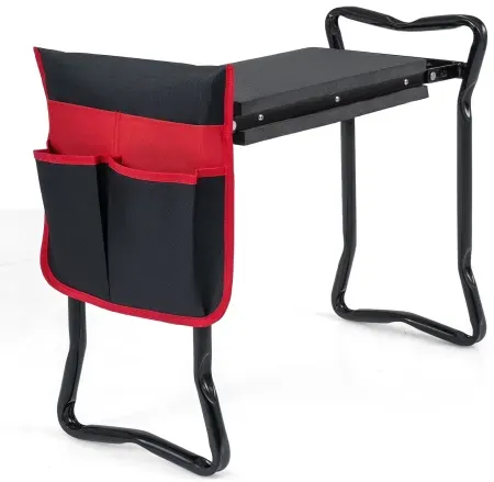 Costway Foldable Garden Kneeler & Seat w/ EVA Knee Pad