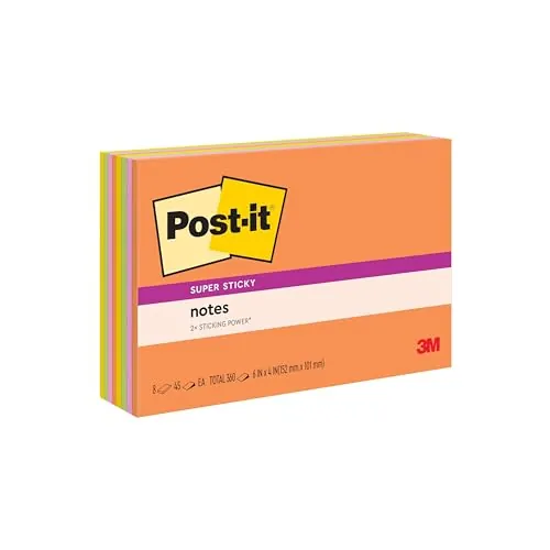 Post-it 6″x4″ Notes 8-Pack