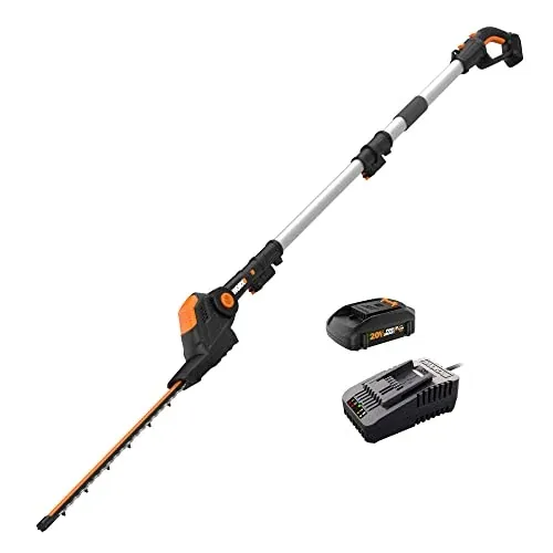 WORX WG252 20V 20" Cordless 2-in-1 Pole Hedge Trimmer