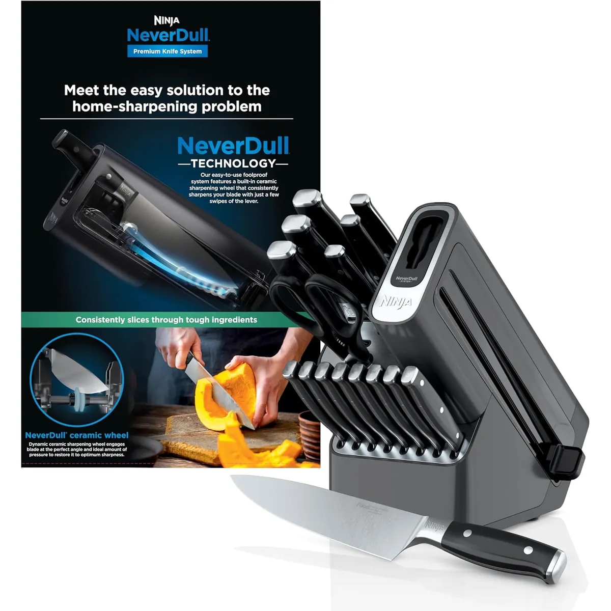 Ninja NeverDull 17-Piece Knife Block Set