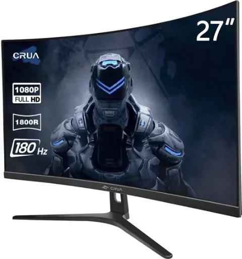 CRUA 27" 165Hz/180Hz Curved Gaming Monitor - FHD 1080P