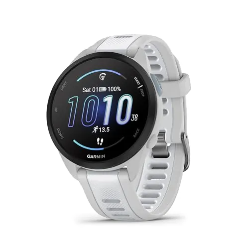 Garmin Forerunner 165 Running Smartwatch 43mm Whitestone