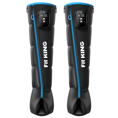 FIT KING Cordless Air Compression Boots Recovery System Leg Massager Medium