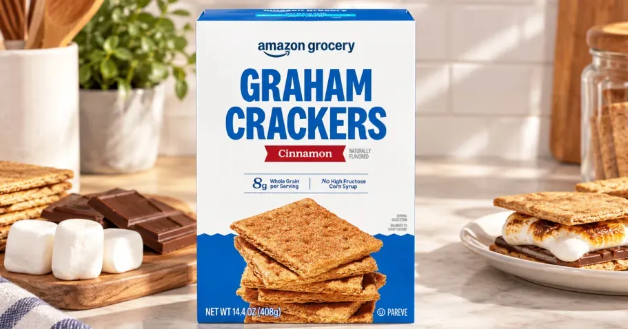 Amazon Grocery Cinnamon Graham Crackers 14.4oz