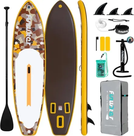 11' x 33" FunWater Camouflage Inflatable Stand-Up Paddle Board