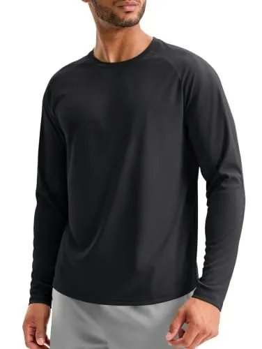 Soothfeel Men's Long Sleeve Athletic Workout Shirt