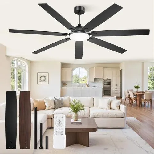 Fanbulous 72 Inch 6-Speed Ceiling Fan with Lights