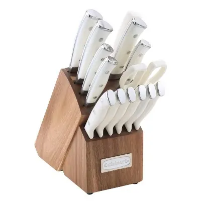 Cuisinart Classic White Triple Rivet 15-Piece Knife Block Set